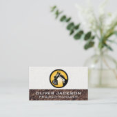 Pictogram voor constructie van graafmachines visitekaartje (Staand voorkant)