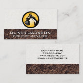 Pictogram voor constructie van graafmachines visitekaartje (Voorkant / Achterkant)