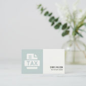 PICTOGRAM VOOR DE VOORBEREIDING VAN DE BELASTINGBE VISITEKAARTJE (Staand voorkant)