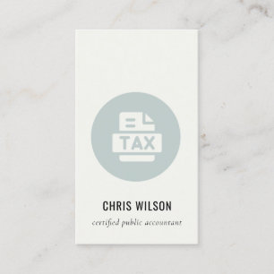 PICTOGRAM VOOR DE VOORBEREIDING VAN DE BELASTINGBE VISITEKAARTJE