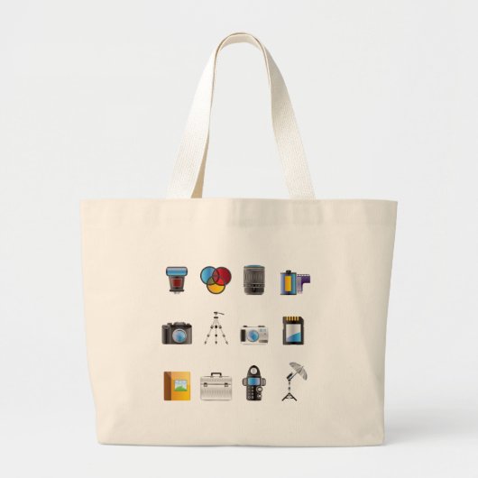 Pictogram voor fotografie grote tote bag (Voorkant)