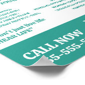 Pictogram voor gehoorhulp, audioloog, klinische au poster (Hoek)