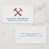 Pictogram voor gekweekte hamers | Textielwand Visitekaartje (Voorkant / Achterkant)