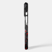 Pictogram voor haaien op Grungy Black Argyle Case-Mate iPhone Case (Achterkant / Links)