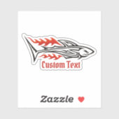 Pictogram voor haaienstammen 2 sticker (Vel)