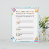 Pictogram voor kinderverhaal [Basics Blue] Briefhoofd (Staand voorkant)