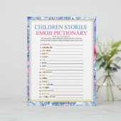 Pictogram voor kinderverhaal [Florale Waterverf] Briefhoofd (Staand voorkant)