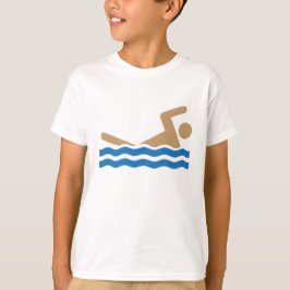 Pictogram voor kleurenzwemmen t-shirt