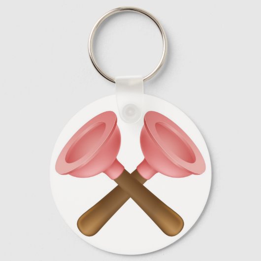 Pictogram voor kruisgeoriënteerde plungers sleutelhanger (Voorkant)