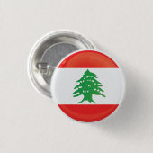 Pictogram voor Libanon-ronde Ronde Button 3,2 Cm (Voorkant /achterkant)