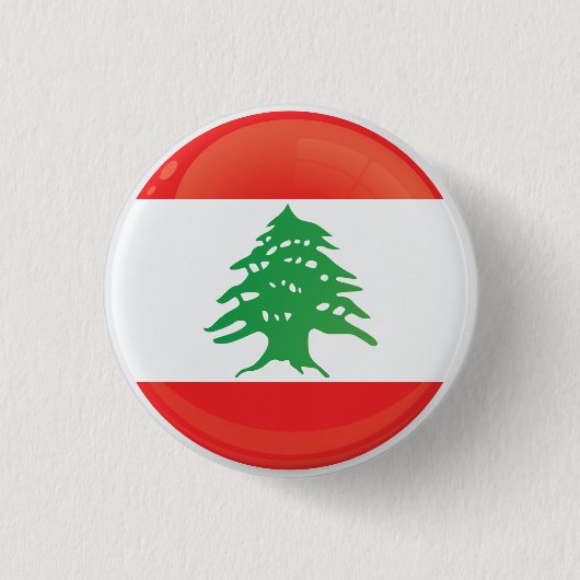 Pictogram voor Libanon-ronde Ronde Button 3,2 Cm (Voorkant)