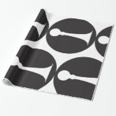 Pictogram voor paarden cadeaupapier (Uitgerold)