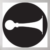 Pictogram voor paarden poster (Voorkant)