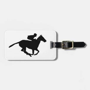 Pictogram voor paardenraces bagagelabel