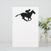 Pictogram voor paardenraces briefpapier (Staand voorkant)