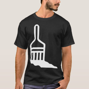 Pictogram voor penseel t-shirt