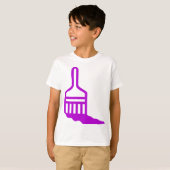Pictogram voor penseel t-shirt (Voorkant volledig)