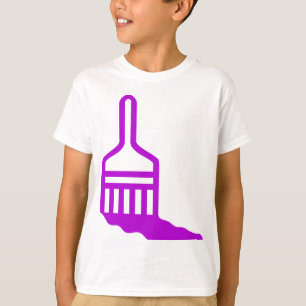 Pictogram voor penseel t-shirt