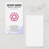 Pictogram voor sluiterlens | Content Creator Visitekaartje (Voorkant / Achterkant)