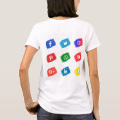 Pictogram voor sociale media t-shirt (Achterkant)