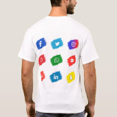 Pictogram voor sociale media t-shirt (Achterkant)