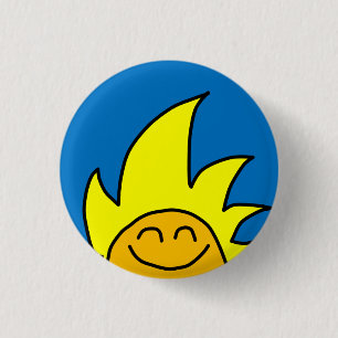 Pictogram voor speciale dagen Blauw Ronde Button 3,2 Cm