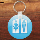 Pictogram voor toiletten sleutelhanger (Voorkant)
