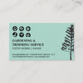 Pictogram voor tuingereedschappen | Boom Visitekaartje (Voorkant)