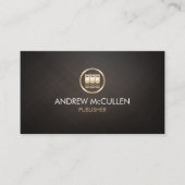 Pictogram voor uitgeverijen die boeken afdrukken visitekaartje (Voorkant)