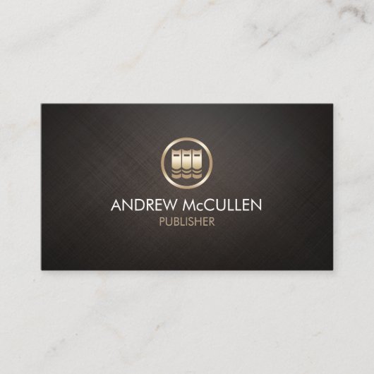 Pictogram voor uitgeverijen die boeken afdrukken visitekaartje (Voorkant)