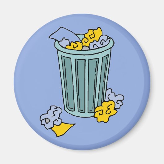 Pictogram voor vuilnisbak magneet (Voorkant)