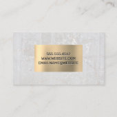 Pictogram voor woningen | Steen | Metaal Visitekaartje (Achterkant)