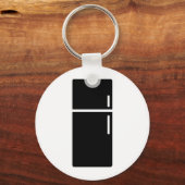 pictogram voor zwarte koelkast sleutelhanger (Voorkant)