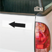 pictogram voor zwarte pijl links bumpersticker (Op Truck)