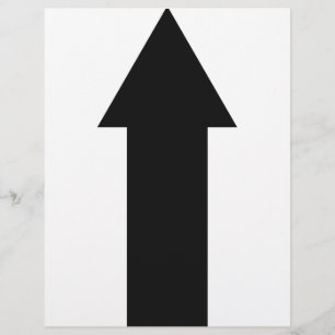 pictogram voor zwarte pijl omhoog flyer