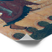 Pictogram waarin de aankondiging wordt weergegeven poster (Hoek)