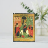 Pictogram waarin de binnenkomst van Christus in Je Briefkaart (Staand voorkant)