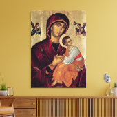 Pictogram waarin de Heilige Moeder van de Passie w Canvas Afdruk (Insitu (Woonkamer))