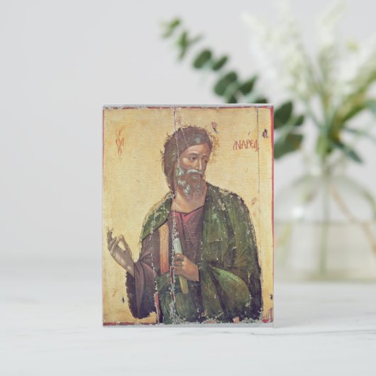 Pictogram waarin St. Andrew wordt afgebeeld Briefkaart (Staand voorkant)