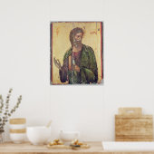 Pictogram waarin St. Andrew wordt afgebeeld Poster (Keuken)