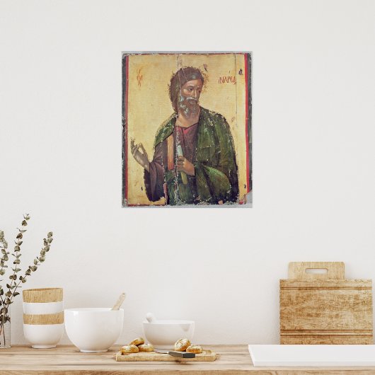 Pictogram waarin St. Andrew wordt afgebeeld Poster (Keuken)