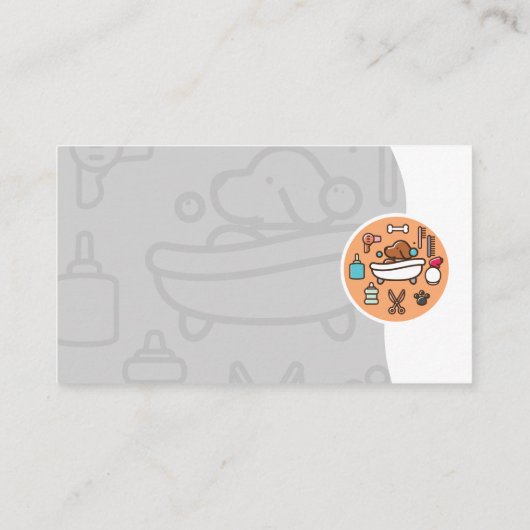 Pictogram wasprogramma visitekaartje (Achterkant)