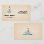 Pictogram wasprogramma visitekaartje (Voorkant / Achterkant)