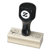 Pictogram wattenbol | Achternaam Retouradres Rubberstempel (Stempel)