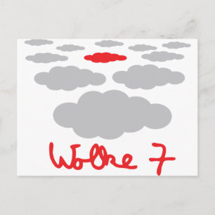 pictogram Wolke 7 Briefkaart