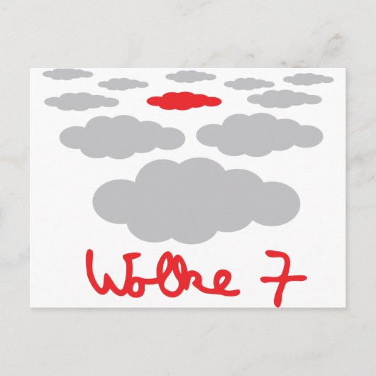 pictogram Wolke 7 Briefkaart (Voorkant)