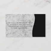 Pictogram wolkenkrabber / beursgrafiek visitekaartje (Achterkant)