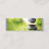 Pictogram Yoga Pose | gestapelde stonken Mini Visitekaartje (Achterkant)