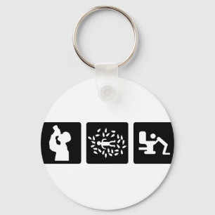 pictogram zwart afbeelding sleutelhanger