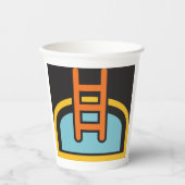 Pictogram zwembad papieren bekers (Voorkant)